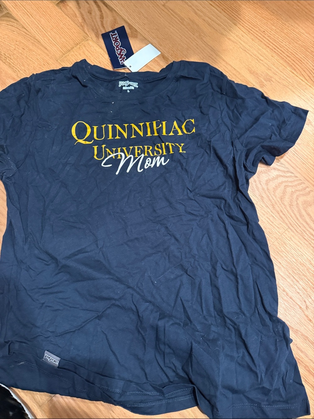 Jansport Navy Tee with Yellow Lettering